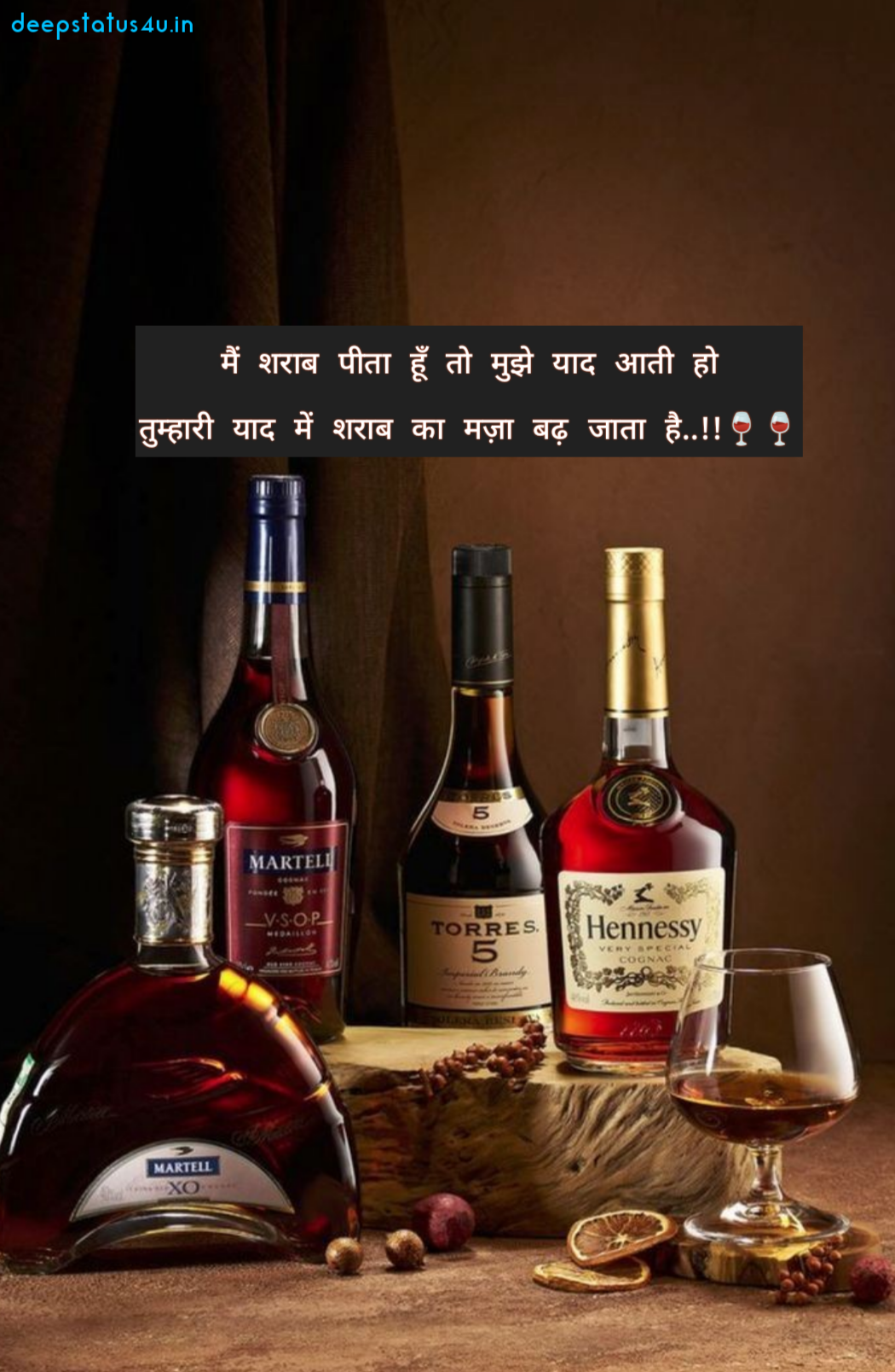 Sharabi shayari status 🍷